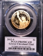 2012-S $1 Grover Cleveland 22nd with Signature PR69DCAM