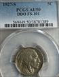 1927-S 5C DDO FS-101 AU50