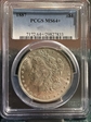 1887 $1 MS64+ 