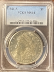 1921-S $1 MS64