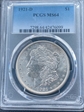 1921-D $1 MS64