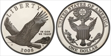 2008-P $1 Bald Eagle PR70DCAM