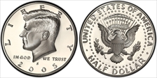 2005-S 50C Silver PR69DCAM