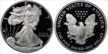 1996-P $1 Silver Eagle Cleveland Eagle with sun PR69DCAM
