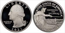 2021-S 25C Crossing the Delaware First Strike PR70DCAM