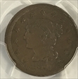 1857 1C Large Date AU53BN