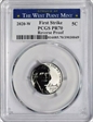 2020-W 5C Reverse Proof First Strike PR70