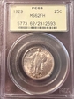 1929 25C MS62FH