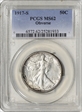 1917-S 50C Obverse MS62