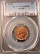 1909 1C Indian MS64RB
