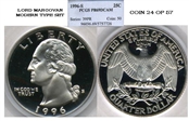 1996-S 25C PR69DCAM