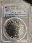 2021-S $1 Morgan Dollar 100th Anniversary First Strike MS70
