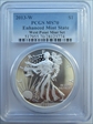 2013-W $1 Enhanced Silver Eagle West Point Mint Set SP70