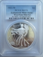 2013-W $1 Enhanced Silver Eagle West Point Mint Set SP70