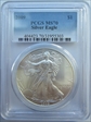 2009 $1 Silver Eagle MS70