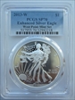 2013-W $1 Enhanced Silver Eagle West Point Mint Set SP70
