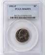 1991-P 5C MS65FS