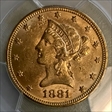 1881 $10 MS62