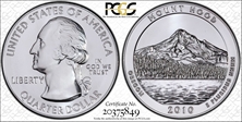 2010 25C Mount Hood NP 5 oz Silver MS68PL