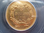 1874 $3 AU55