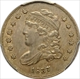 1837 H10C Capped Bust, Large 5C XF45