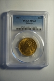 1907 $10 Liberty MS63