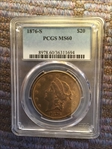 1876-S $20 MS60
