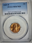 1969-D 1C MS67RD