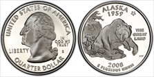 2008-S 25C Alaska Silver PR69DCAM