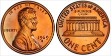 1969-S 1C PR67RD