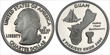 2009-S 25C Guam Silver PR69DCAM