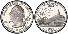 2006-S 25C Nebraska Silver PR69DCAM