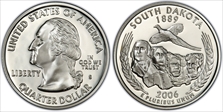 2006-S 25C South Dakota Silver PR69DCAM