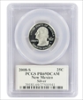 2008-S 25C New Mexico Silver PR69DCAM