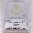 2008-S 25C Arizona Silver PR69DCAM