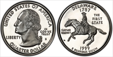 1999-S 25C Delaware Silver PR69DCAM