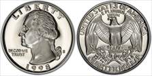 1998-S 25C Silver PR69DCAM