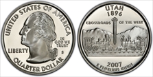 2007-S 25C Utah Silver PR69DCAM
