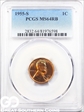 1955-S 1C MS64RB