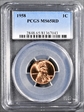 1958 1C MS65RD