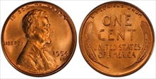 1954-S 1C MS66RD