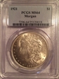 1921 $1 Morgan MS64