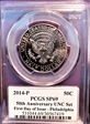 2014-P 50C 50th Anniversary UNC Set First Day of Issue SP69