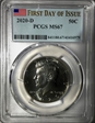 2020-D 50C First Day of Issue MS67