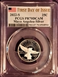 2022-S 25C Maya Angelou-Silver First Day of Issue PR70DCAM