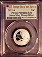 2022-S 25C Anna May Wong-Silver First Day of Issue PR70DCAM