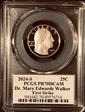 2024-S 25C Dr. Mary Edwards Walker First Strike Cleveland Native American PR70DCAM