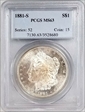 1881-S $1 MS63