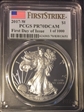 2017-W $1 Silver Eagle First Day of Issue 1 of 1000 PR70DCAM