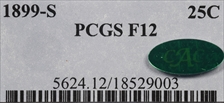 1899-S 25C F12